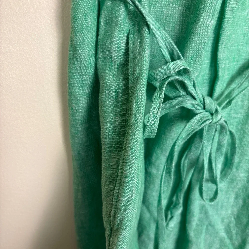 LILLY PULITZER 100% Linen Pilar Tunic Dress Gecko Green Women‎ Size Small Casual